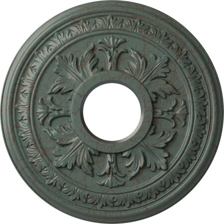 Baltimore Medallion (Canopies up to 5 1/2"), 15 3/8"OD x 4 1/4"ID x 1 1/2"P, Cloud Burst Crackle